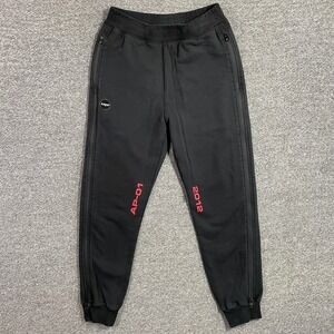 AAPE By A Bathing Ape Sweatpants Mens S Black Side Zip Joggers AP-01 2012